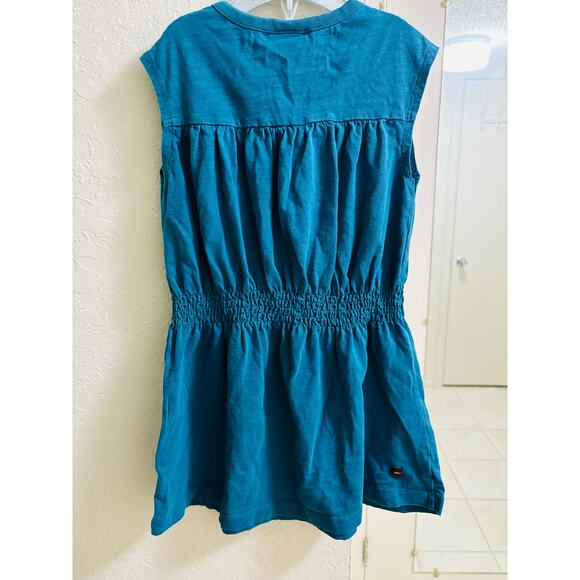 Tea Teal Dress Size 4 EUC 100% Cotton - Picture 2 of 3